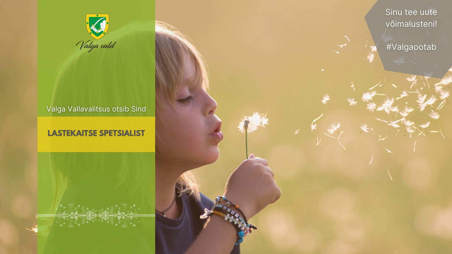 Lastekaitse spetsialisti töökuulutus